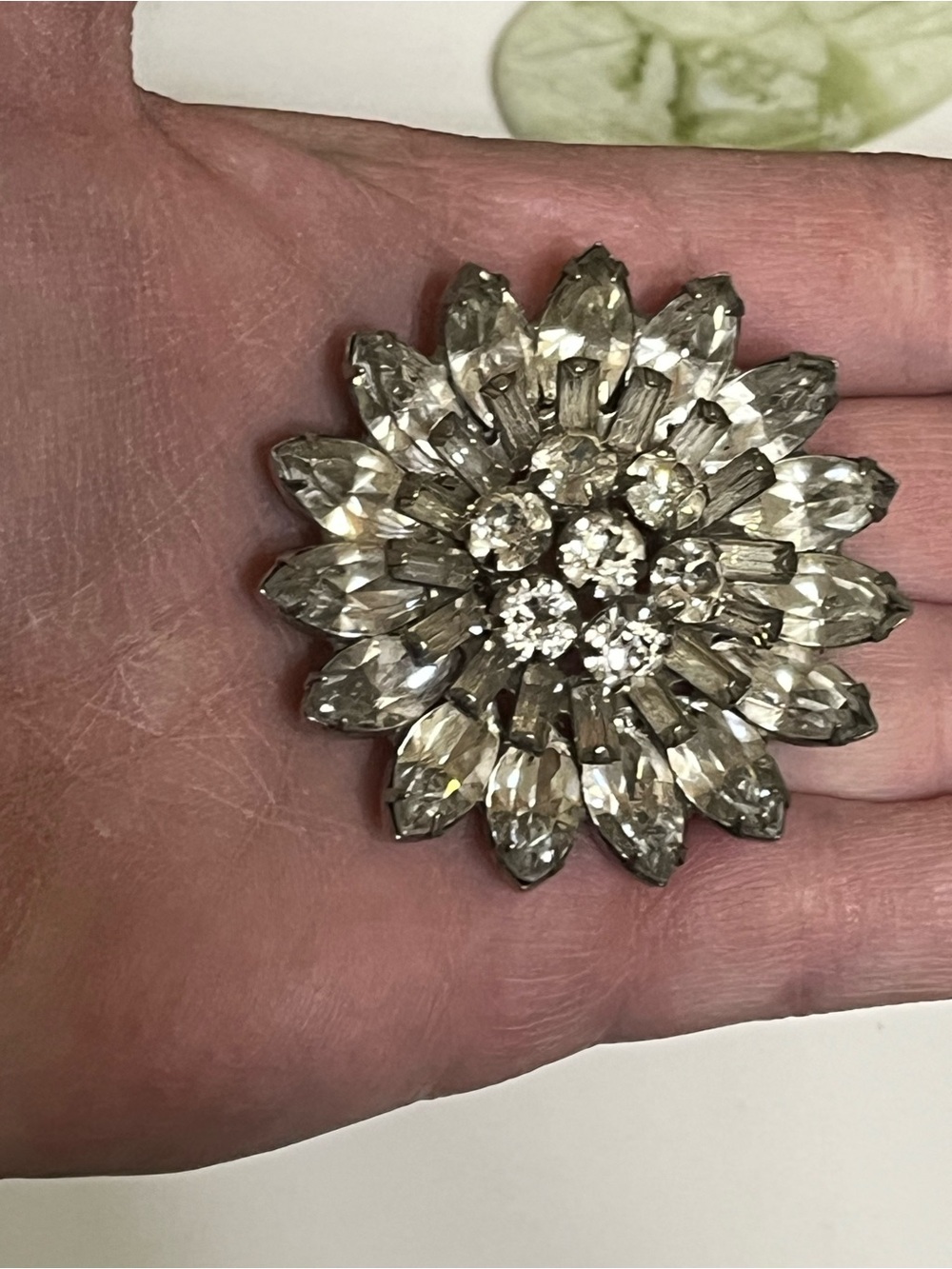 Vintage Rhinestone Brooch - Picture 4 of 6